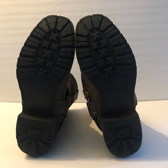 Rocket Dog Leather Harness Riding Moto Roper Boot - Picture 10 of 11